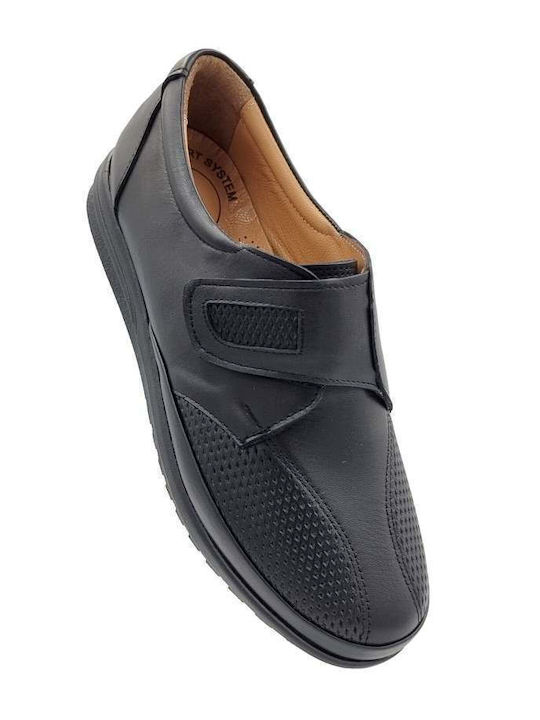 Δερμάτινα Γυναικεία Oxfords σε Μαύρο Χρώμα