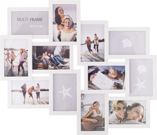 Multi Montare Pe Perete 12 Fotografii Cu Ramă Albă Din Plastic 50x59 Multi Montare Pe Perete 12 Fotografii Cu Ramă Albă Din Plastic 50x59