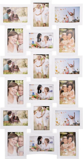Multi Montare Pe Perete 18 Fotografii Plastic Cu Rama Foto Albă