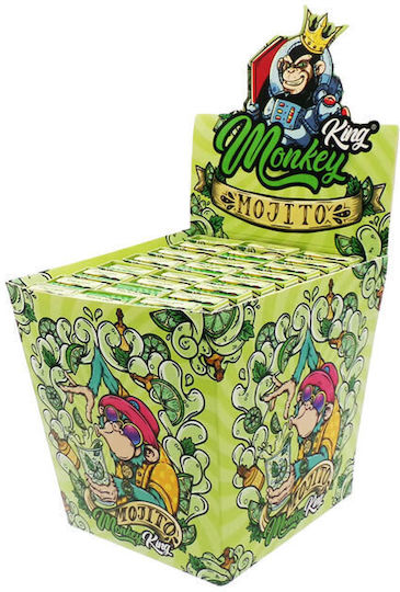 Monkey King Mojito King Size Slim Rolling Papers with Tips