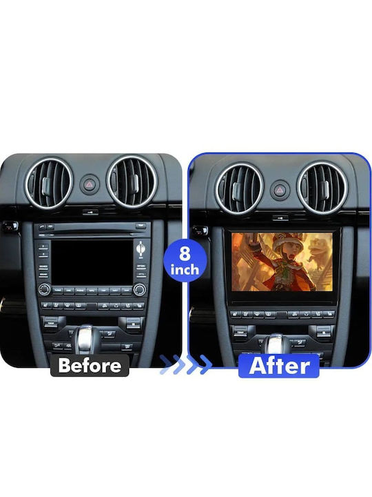 Digital IQ Car Audio System for Porsche Boxster / Cayman 2005-2008 (Bluetooth/USB/AUX/WiFi/GPS/Apple-Carplay/Android-Auto) with Touch Screen 8"