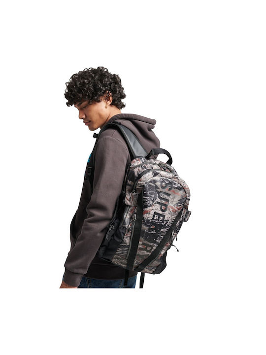 Superdry Code Tarp Fabric Backpack Gray