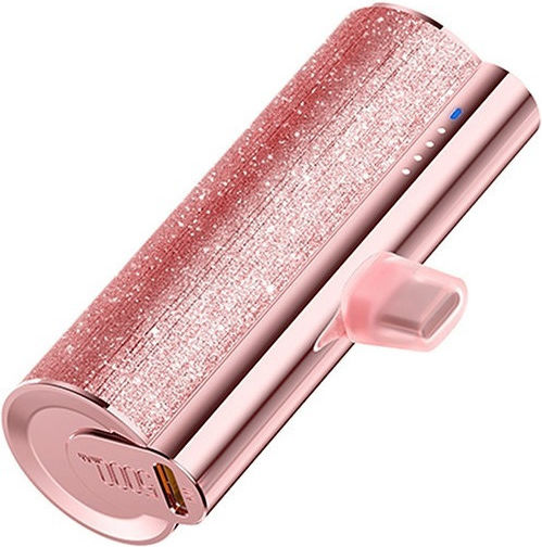 Veger Power Bank 5000mAh 20W με Θύρα USB-C Power Delivery Ροζ