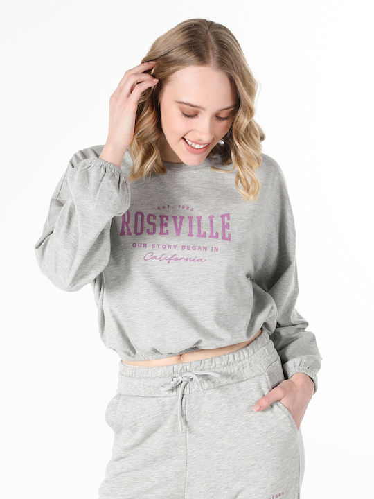 Lang Damen Sweatshirt Gray