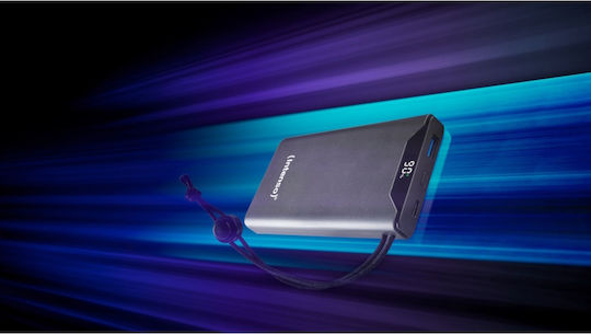 Intenso F10000 Power Bank 10000mAh 20W με Θύρα USB-A και Θύρα USB-C Quick Charge 3.0 Γκρι