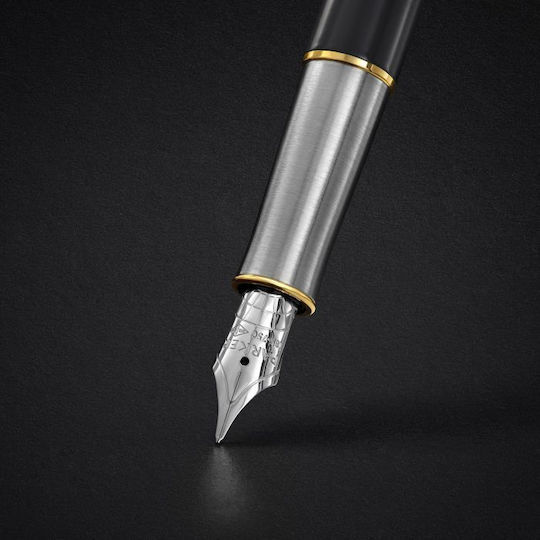 Parker Sonnet Writing Pen Fine Gold made of Brass with Blue Ink