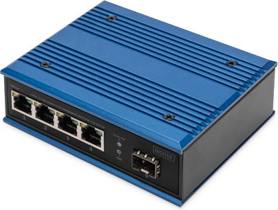 Digitus DN-651135 Unmanaged L2 PoE Switch με 4 Θύρες Gigabit (1Gbps) Ethernet και 1 SFP Θύρα