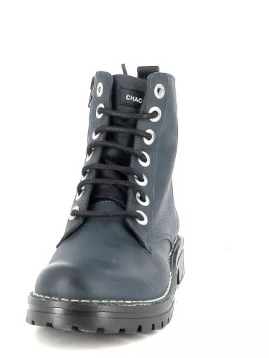 Stiefeletten Damen Blau