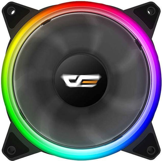 Darkflash DR12 Pro Case Fan 120mm 1200rpm 38cfm with ARGB Lighting and 4-Pin Molex Connection 5pcs
