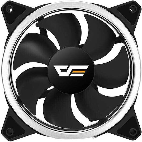 Darkflash DR12 Pro Case Fan 120mm 1200rpm 38cfm with ARGB Lighting and 4-Pin Molex Connection 5pcs