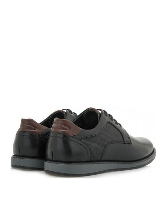 Men's Synthetic Leather Casual Shoes Black