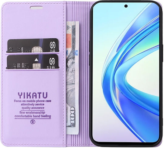 Smart Book Synthetic Leather / Silicone / Plastic Purple (Honor 90 Smart)