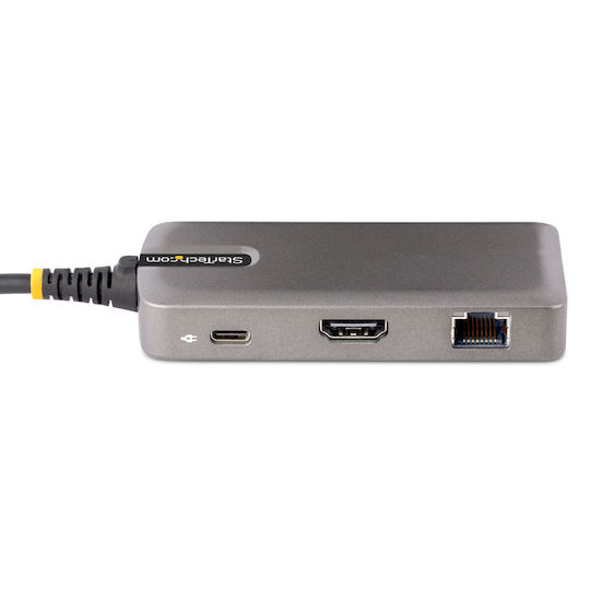 StarTech USB-C Docking Station με HDMI 4K PD Ethernet Γκρι (S55169511)
