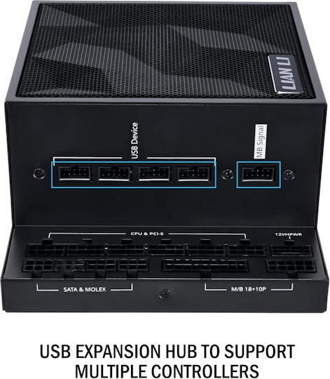 Lian Li EG1000 1000W Μαύρο Τροφοδοτικό Υπολογιστή Full Modular 80 Plus Platinum