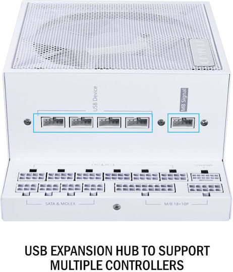 Lian Li EG1000 1000W Λευκό Τροφοδοτικό Υπολογιστή Full Modular 80 Plus Platinum