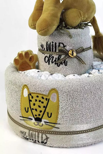 Dama Koupa Χειροποίητο Diaper Cake από Ξύλο για Αγόρι Aλογάκι