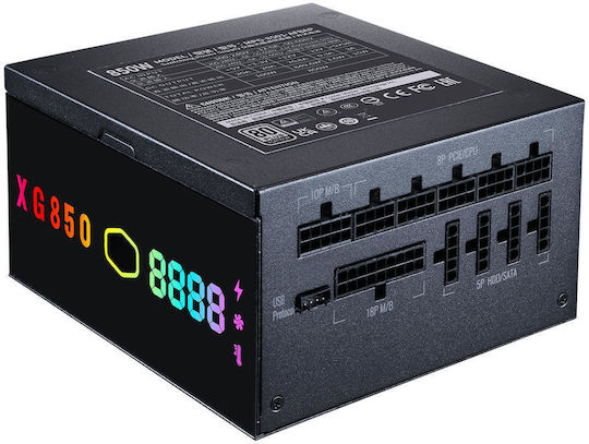 CoolerMaster XG850 Plus Platinum 850W Black Computer Power Supply Full Modular 80 Plus Platinum