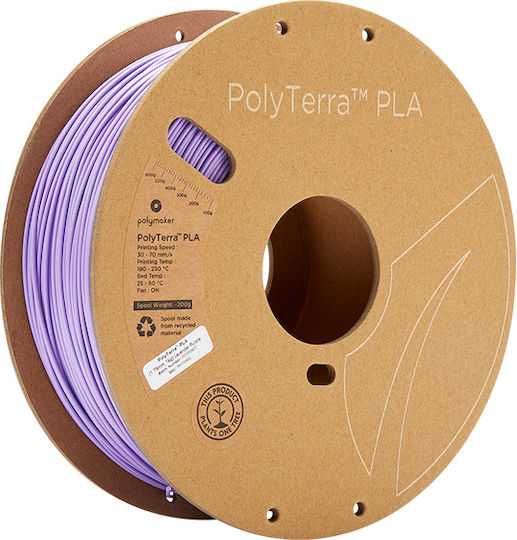 Polymaker Polyterra PLA 3D Printer Filament 1.75mm Purple 1kg