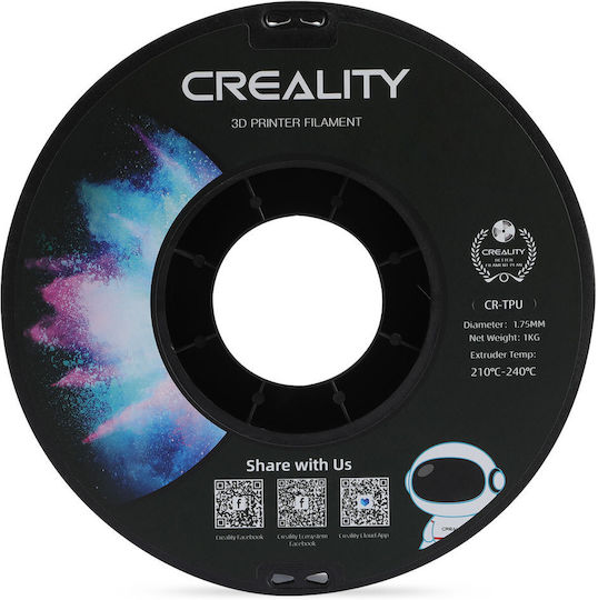 Creality3D TPU 3D Printer Filament 1.75mm Black 1kg 1pc Spool
