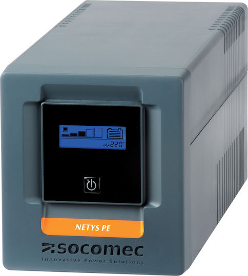 Socomec Netys PE 1000VA UPS Line-Interactive 600W with 4 IEC Power Plugs