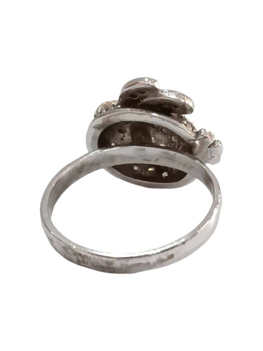 Prince Silvero Ring with Zircon & Enamel made of Silver