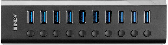 Lindy USB 3.0 Hub With 10 USB-A Ports