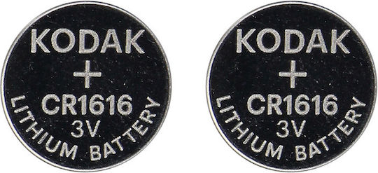 Kodak Max Lithium Batterien für Uhren CR1616 3V 2Stück