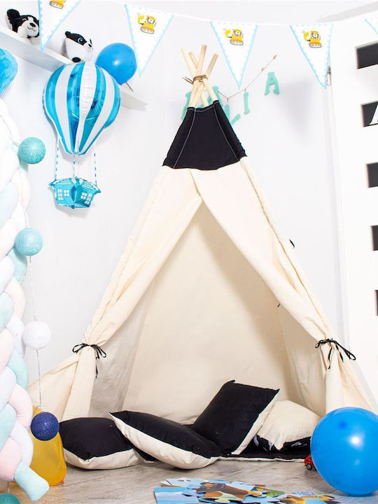 Kids Indian Teepee Play Tent White