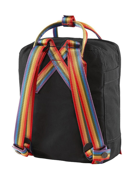 Fjallraven Kånken Rainbow Mini 7lt Μαύρο