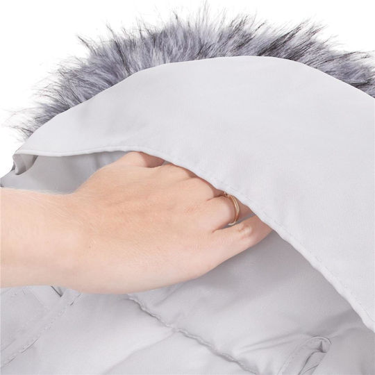 Universal Kinderwagen-Fußsack Wasserdicht Gray 90x45εκ.