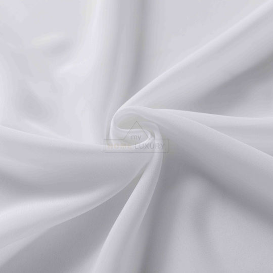 My Home Luxury Window Curtain With Pencil Pleat White 200x145cm