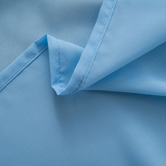My Home Luxury Curtain with Pencil Pleat Light Blue 280x270cm
