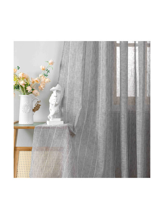 My Home Luxury Perdea Cu Capse Gri 270x290cm