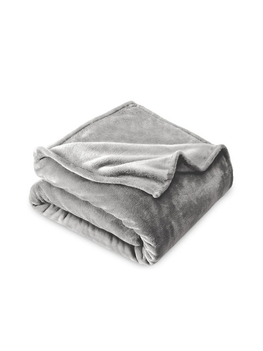 My Home Luxury Одеяло Флийс Кинг сайз 220x240см. Grey Light