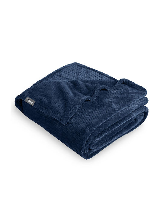 My Home Luxury Κουβέρτα Fleece Μονή 160x220εκ. Μπλε BL160-07