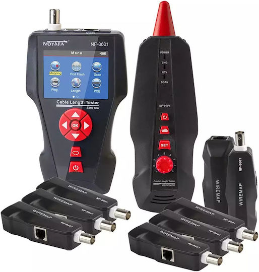 Tester de cabluri Noyafa Multifuncțional Poe Ping Suportă Rj45 Rj11 Cat5 Cat6 Nf-8601w