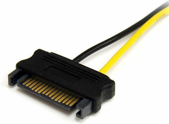 StarTech Card Power Cable Adapter 8 Pin Pci Express 6-Pin Sata - 8-Pin PCIe Cable 15.2m Πολύχρωμο SATPCIEX8ADP