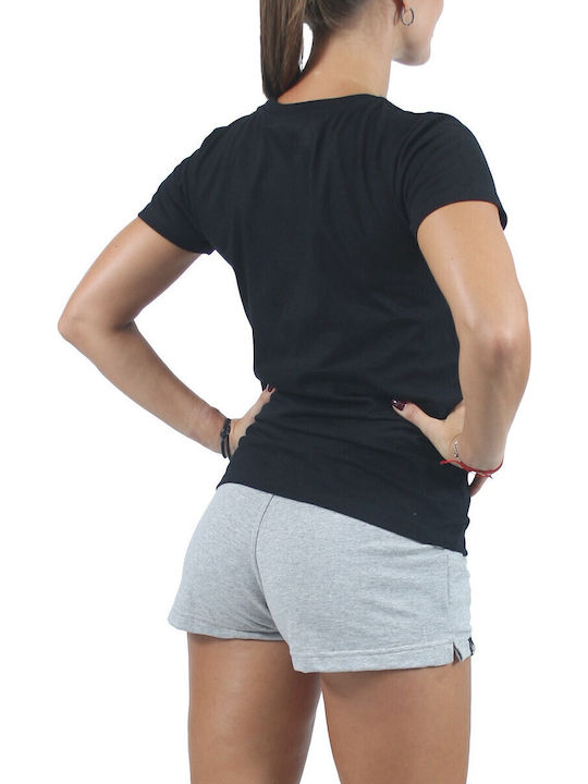 Γυναικείο T-shirt Μαύρο, Κόκκινο