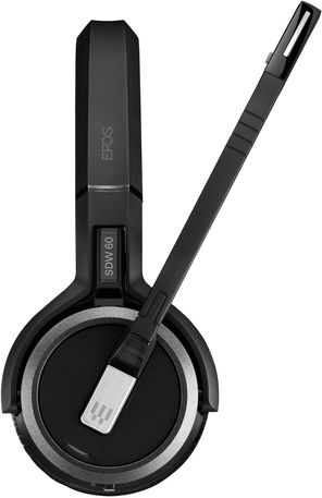 Epos Impact SDW-5061 Drahtlos Auf dem Ohr Multimedia-Headsets mit Mikrofon und Verbindung Bluetooth in Schwarz Farbe