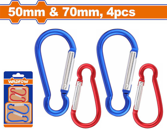 Wadfow Set of Colored Climbing Hooks 50mm + 70mm Set of 4 Pieces Wql2k01