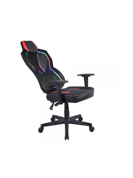24Mall Raider Pro Καρέκλα Gaming με Ρυθμιζόμενα Μπράτσα και RGB Φωτισμό Μαύρη