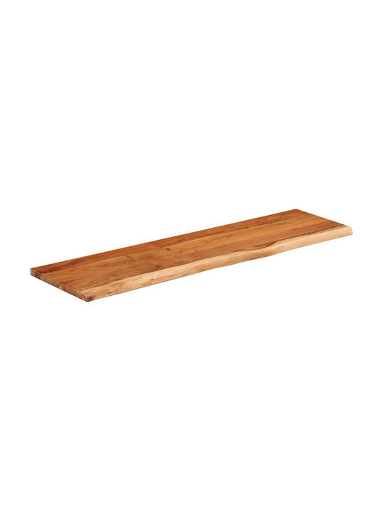 Ράφι Τοίχου Καφέ 90x30x2.5εκ.