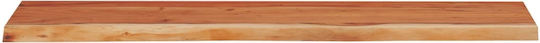 Wandregal Live Edge Braun 90x30x2.5cm