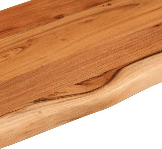 Wandregal Live Edge Braun 90x30x2.5cm