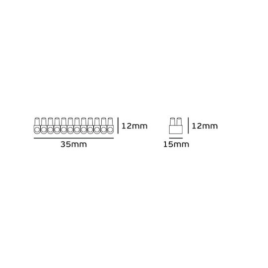 VK Lighting Clamp Strip 12 positions (41128-008639) 1pcs