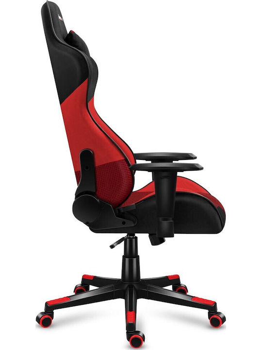 Huzaro Force 6.2 Mesh Fabric Gaming Chair with Adjustable Armrests and RGB Lighting Red