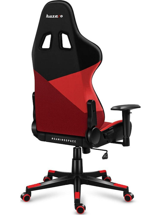Huzaro Force 6.2 Mesh Fabric Gaming Chair with Adjustable Armrests and RGB Lighting Red