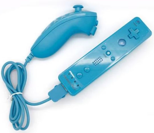 Plus Wireless Gamepad for Wii Blue