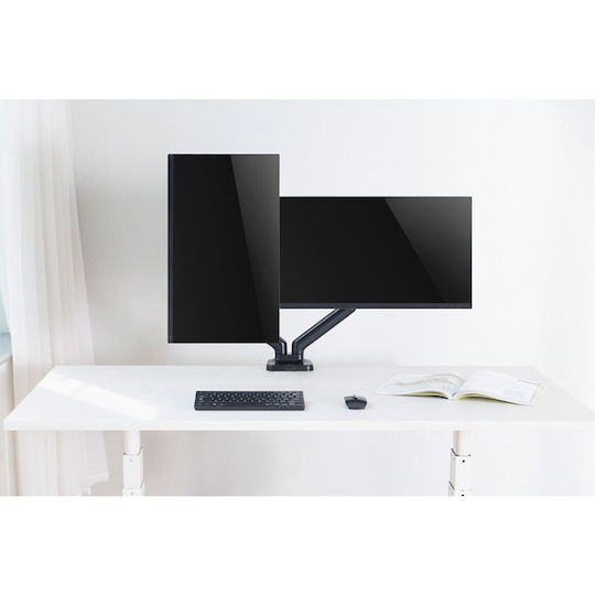 Techly ICA-LCD 462B Стойка за 2 Монитори до 32" Черна