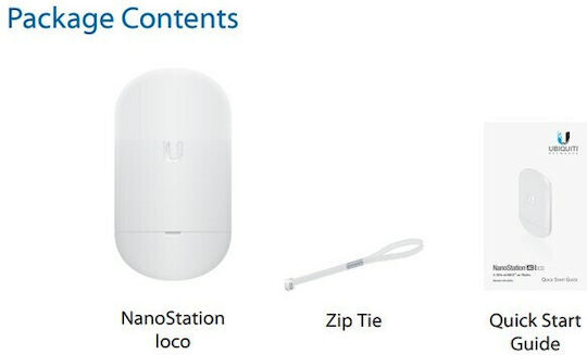 Ubiquiti NanoStation Loco 5AC 5 pack Εξωτερική Κεραία WiFi Sectorial 13dBi με σύνδεση Ethernet